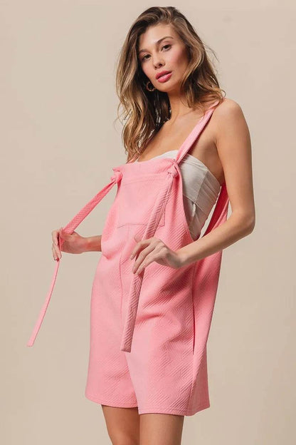 BiBi Texured Jacquard Romper with Side Pockets - Shop Style & More | Fresh Looks, Everyday Deals & Free Shipping