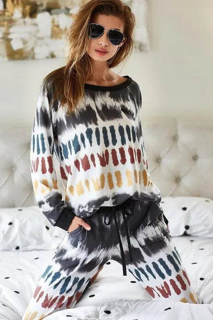 BiBi Tie Dye Print French Terry Top - Shop Style & More | Fresh Looks, Everyday Deals & Free Shipping