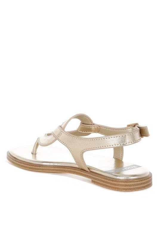 Zorad Metallic Genuine Leather Flats - Shop Style & More | Fresh Looks, Everyday Deals & Free Shipping