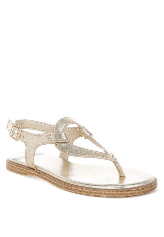 Zorad Metallic Genuine Leather Flats - Shop Style & More | Fresh Looks, Everyday Deals & Free Shipping