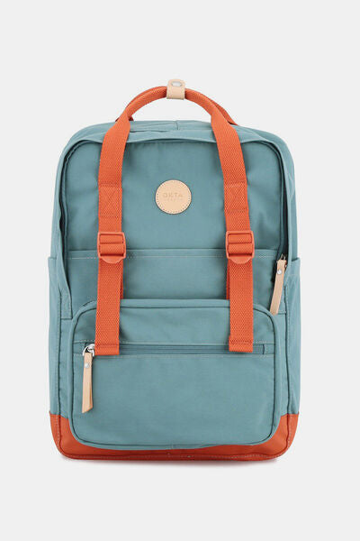 Himawari Waterproof Canvas Backpack Bag with Side Pockets Teal One Size Bags