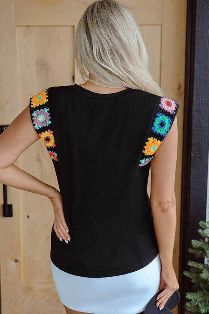 Kelly Floral Crochet Casual Tank Top - Shop Style & More | Fresh Looks, Everyday Deals & Free Shipping