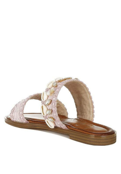 Shellfish Raffia Slip On Sandals - Shop Style & More | Fresh Looks, Everyday Deals & Free Shipping