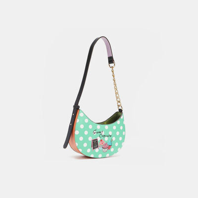 Nicole Lee USA Vegan Leather Polka Dot Shoulder Bag Bags