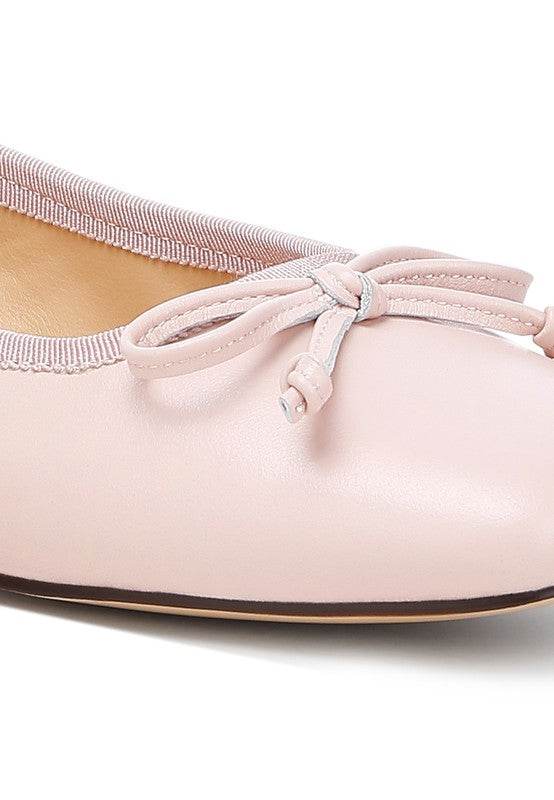 Lutten Square-Toe Bow Ballerinas - Shop Style & More | Fresh Looks, Everyday Deals & Free Shipping