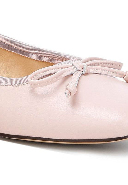 Lutten Square-Toe Bow Ballerinas - Shop Style & More | Fresh Looks, Everyday Deals & Free Shipping