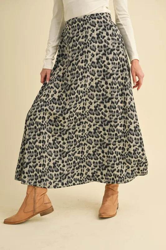 Aemi+Co Leopard Midi Skirt - Shop Style & More | Fresh Looks, Everyday Deals & Free Shipping
