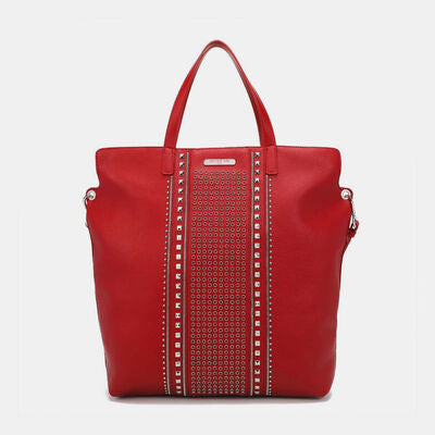 Nicole Lee USA Studded Large Tote Bag Red One Size Bags