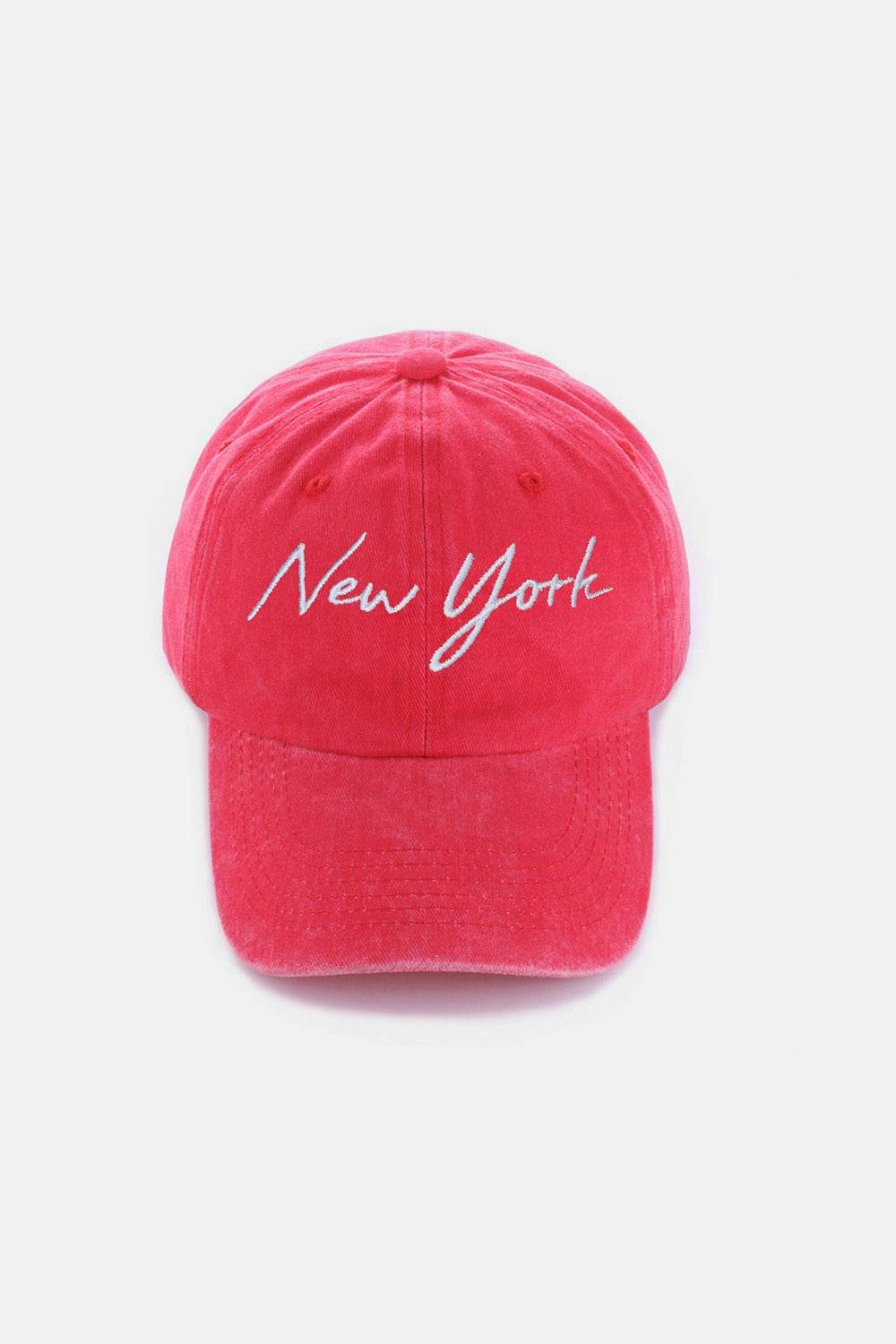 Zenana Washed Embroidered City Baseball Cap - Shop Style & More | Fresh Looks, Everyday Deals & Free Shipping