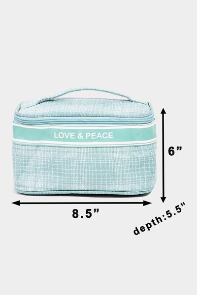 Fame Love & Peace Striped Handle Bag Bags