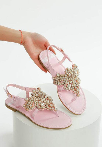 Nayasa Pin Buckle Pearls Flats - Shop Style & More | Fresh Looks, Everyday Deals & Free Shipping
