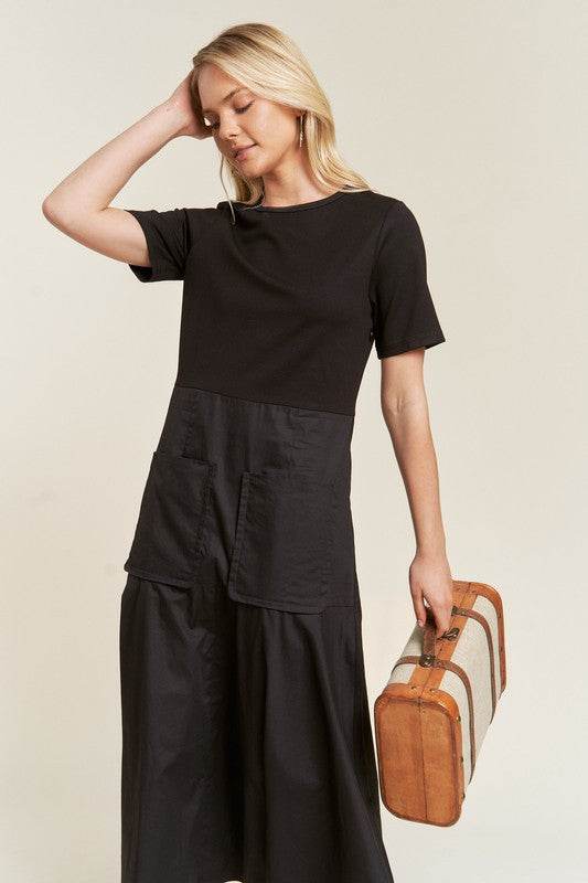 KNIT MIX DRESS - Shop Style & More | Fresh Looks, Everyday Deals & Free Shipping