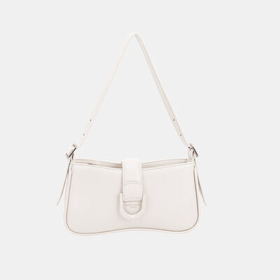 David Jones PU Leather Shoulder Bag White One Size Bags