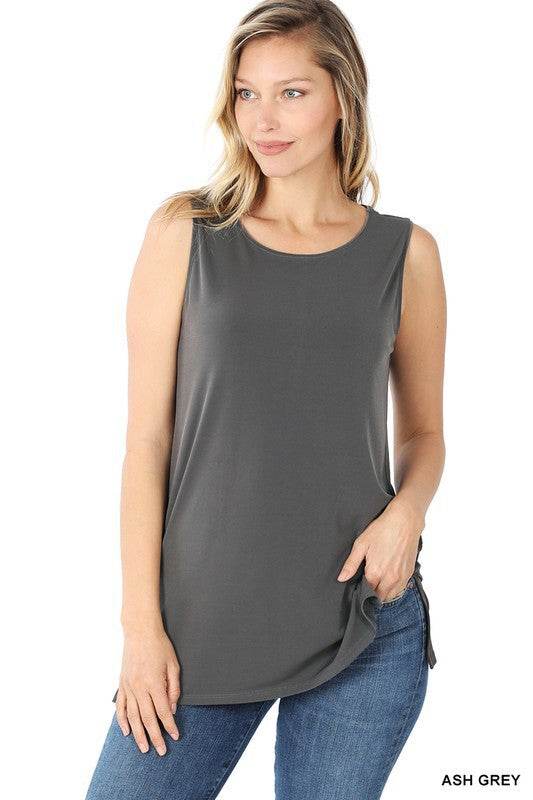 ITY Sleeveless Side Slit Top - Shop Style & More | Fresh Looks, Everyday Deals & Free Shipping