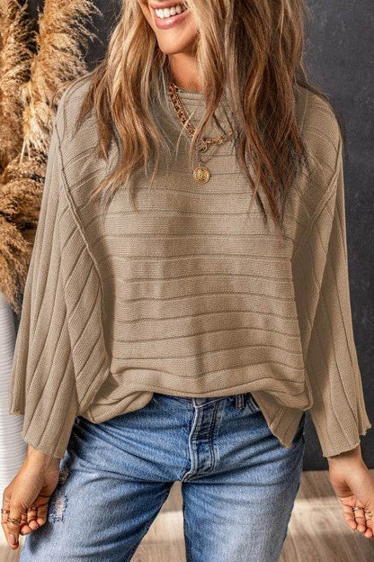 Maria Exposed Seam Dolman Top - Shop Style & More | Fresh Looks, Everyday Deals & Free Shipping