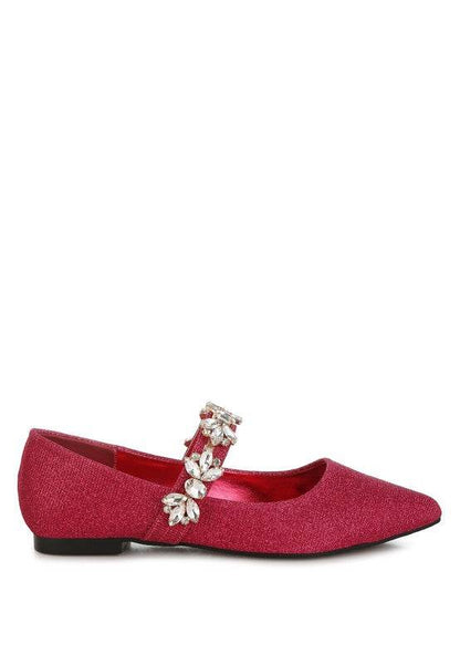 Flavia Diamante Brooch Glitter Ballerinas - Shop Style & More | Fresh Looks, Everyday Deals & Free Shipping