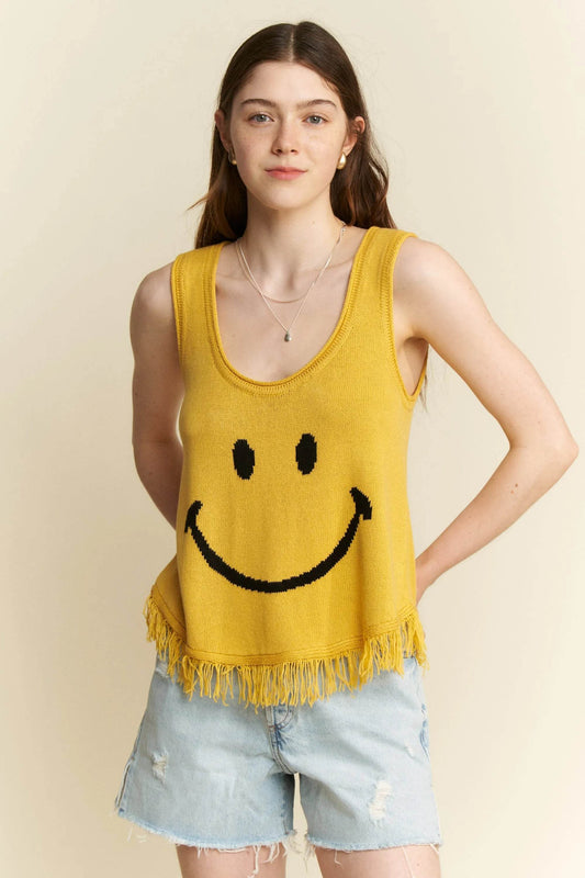 Jade By Jane Full Size Smiley Fringe Tank Top Plus Size - Shop Style & More | Fresh Looks, Everyday Deals & Free Shipping