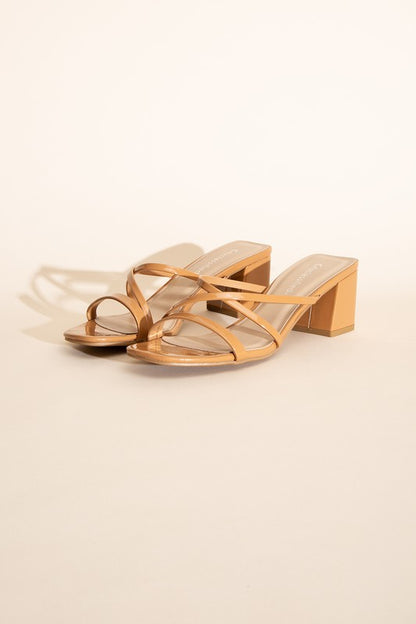 CRIMP-S Mule Sandal Heels TAN Sandals