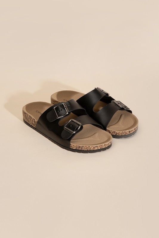 MARS-1 Buckle Strap Slides Sandals