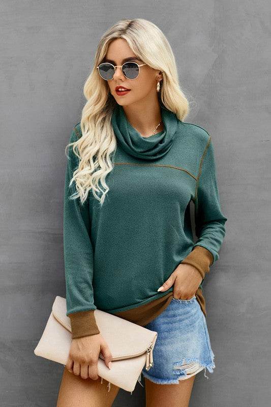 Trutle Neck Long Sleeves Top - Shop Style & More | Fresh Looks, Everyday Deals & Free Shipping