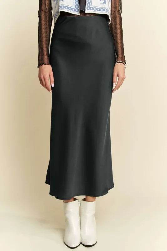 Davi & Dani High Waist Midi Skirt - Shop Style & More | Fresh Looks, Everyday Deals & Free Shipping