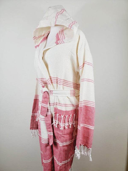 Unisex Robe, Beach or spa Robe with pockets - Red - Shop Style & More | Fresh Looks, Everyday Deals & Free Shipping