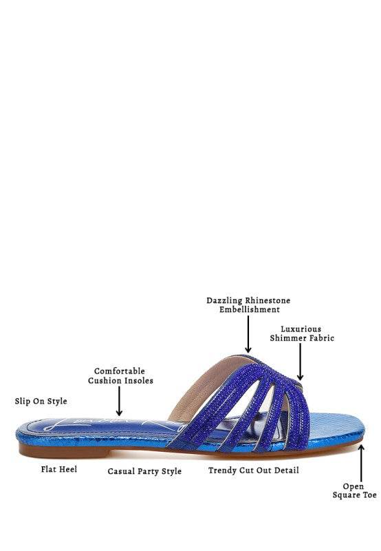 Dindy Rhinestone Cut Out Flats - Shop Style & More | Fresh Looks, Everyday Deals & Free Shipping