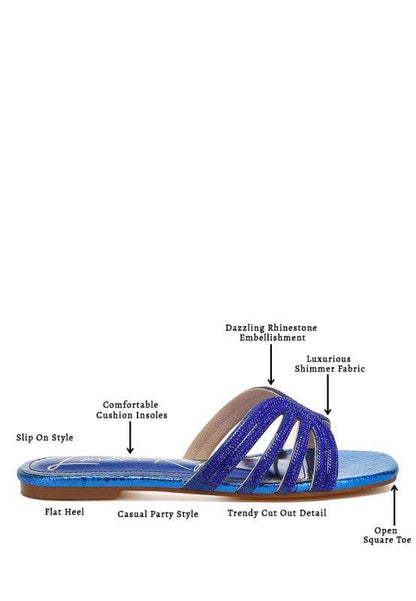 Dindy Rhinestone Cut Out Flats - Shop Style & More | Fresh Looks, Everyday Deals & Free Shipping
