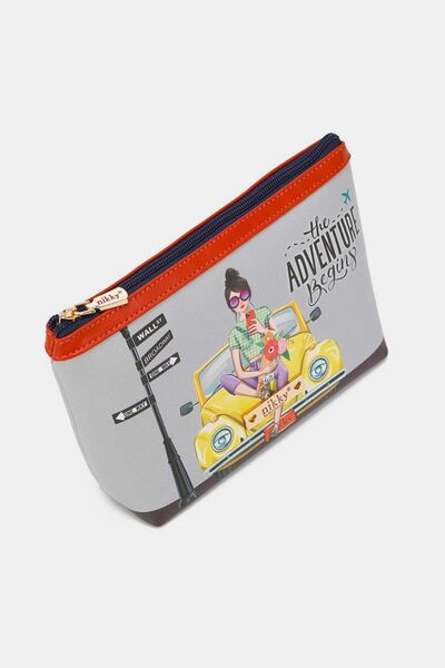 Nicole Lee USA Printed Large Cosmetic Pouch Bags