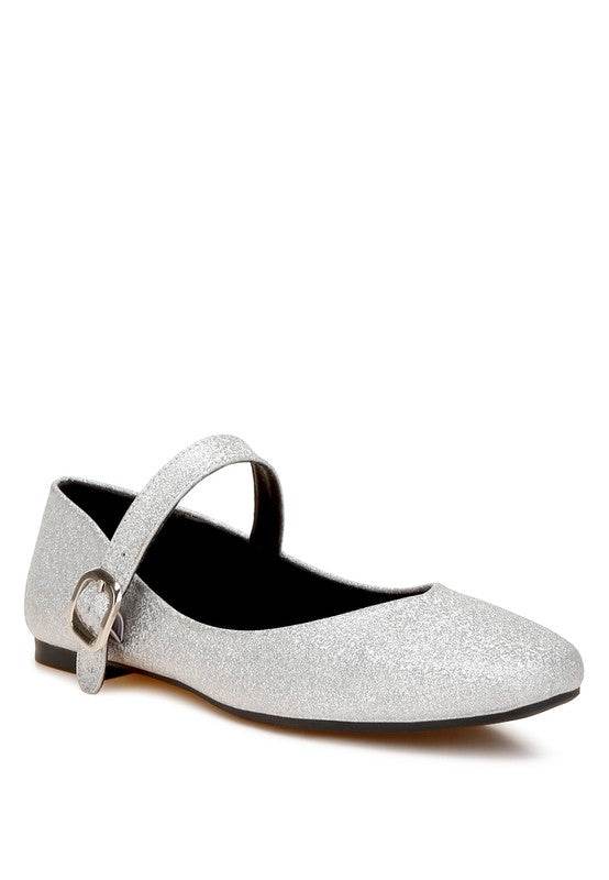 Herma Glitter Pin Buckle Ballerinas - Shop Style & More | Fresh Looks, Everyday Deals & Free Shipping