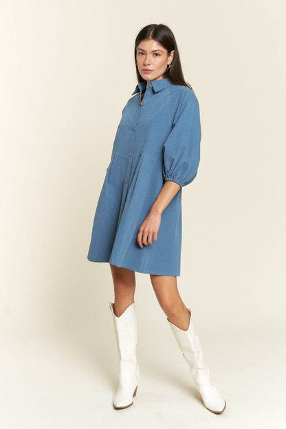 Washed denim style dress - Shop Style & More | Fresh Looks, Everyday Deals & Free Shipping