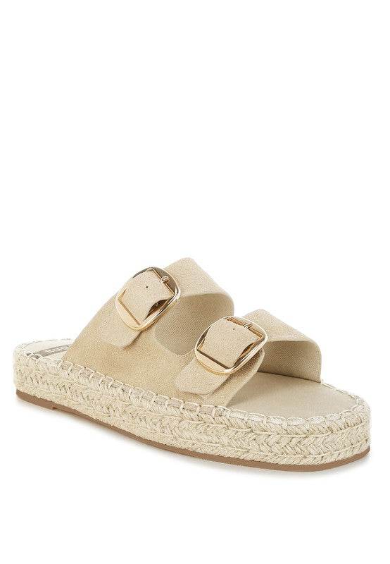 Kuopa Genuine Soft Leather Espadrille Flatform - Shop Style & More | Fresh Looks, Everyday Deals & Free Shipping