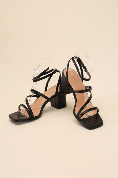 ALI-6 Strappy Low Heel Heels