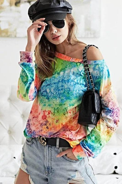 BiBi Tie Dye Soft Knit Jersey T-Shirt - Shop Style & More | Fresh Looks, Everyday Deals & Free Shipping