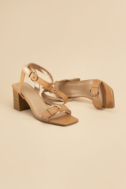 TREATY-S Buckle Sandal Heel Heels