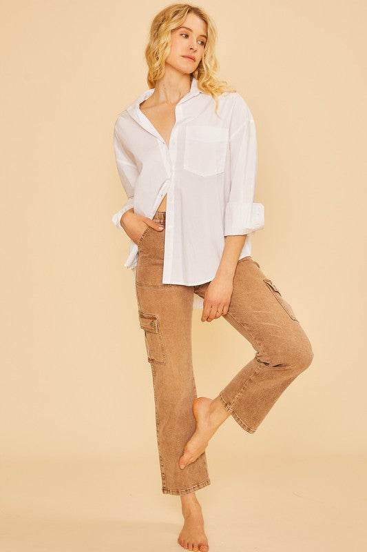 Annie Wear Straight Leg Jeans with Cargo Pockets - Shop Style & More | Fresh Looks, Everyday Deals & Free Shipping