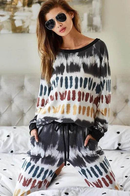 BiBi Tie Dye Print French Terry Top - Shop Style & More | Fresh Looks, Everyday Deals & Free Shipping