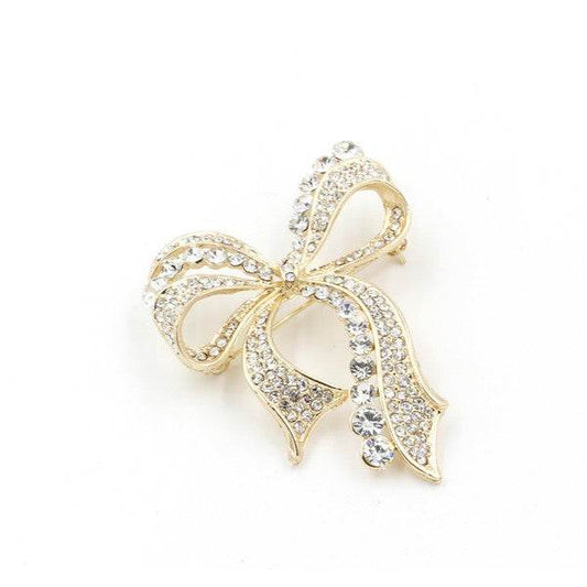 RHINESTONED RIBBON BROOCH - Shop Style & More | Fresh Looks, Everyday Deals & Free Shipping