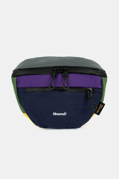 Himawari Waterproof Canvas Adjustable Strap Sling Bag Purple One Size Bags