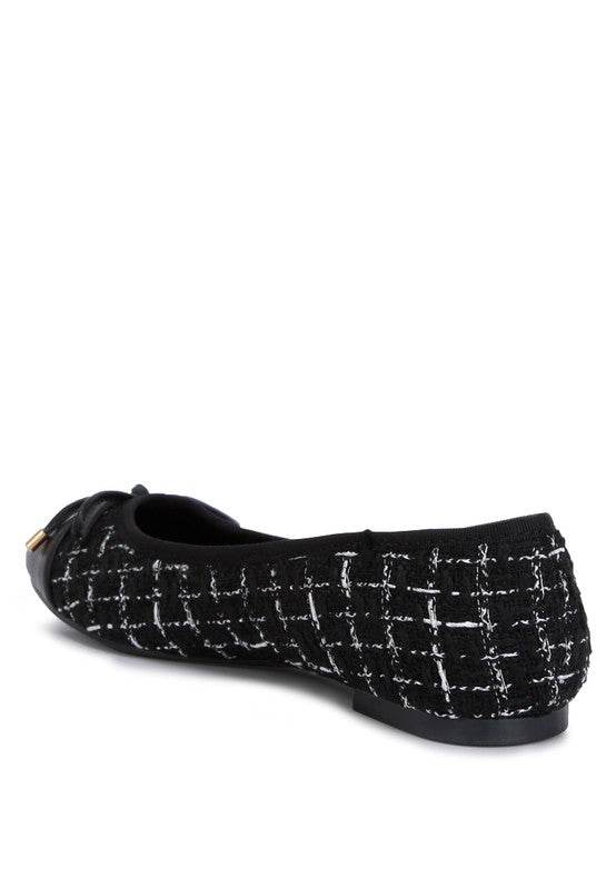 Junpey Plaid Tweed Ballet Flats - Shop Style & More | Fresh Looks, Everyday Deals & Free Shipping