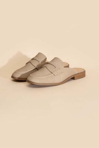 PERKS-S Flat Mules CEMENT Sandals