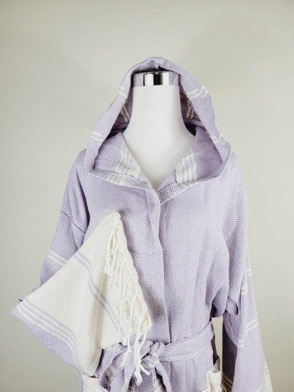 Unisex Robe, Beach or spa Robe with pockets - Lila - Shop Style & More | Fresh Looks, Everyday Deals & Free Shipping