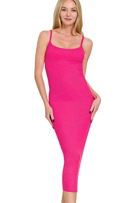 Zenana Ribbed Bodycon Midi Dress - Shop Style & More | Fresh Looks, Everyday Deals & Free Shipping