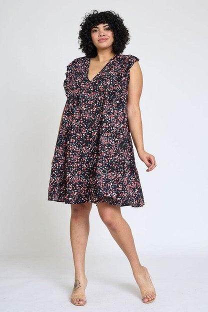 Leopard Flutter Sleeve V Neck Dress - Shop Style & More | Fresh Looks, Everyday Deals & Free Shipping