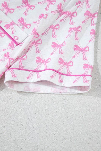 Pink Short Sleeve and Ruffled Shorts Pajama Set - Shop Style & More | Fresh Looks, Everyday Deals & Free Shipping
