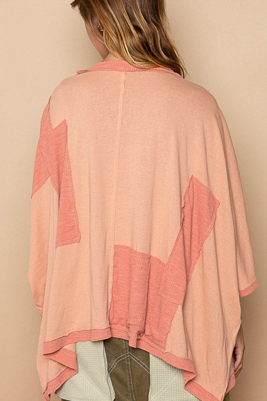 POL Frayed Edge Patchwork Oversized T-Shirt - Shop Style & More | Fresh Looks, Everyday Deals & Free Shipping