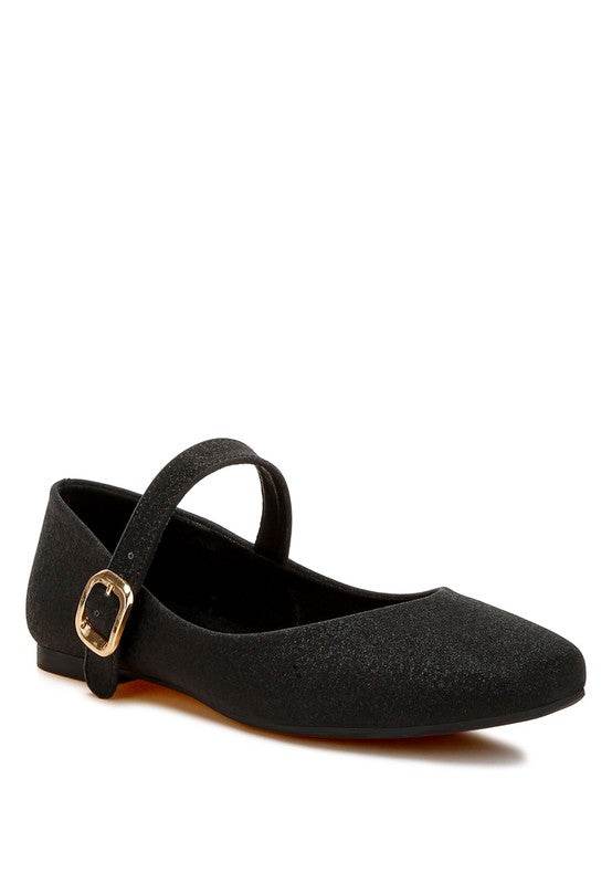 Herma Glitter Pin Buckle Ballerinas - Shop Style & More | Fresh Looks, Everyday Deals & Free Shipping