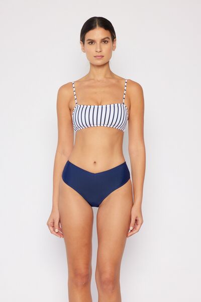 Marina West Swim Striped Bikini Set Navy Two-Piece Bikinis