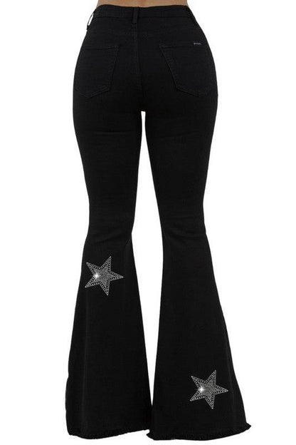 Star Rhinestone Bell Bottom - Shop Style & More | Fresh Looks, Everyday Deals & Free Shipping