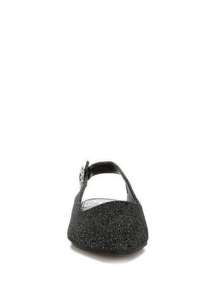 Giora Glitter Slingback Flat Sandals - Shop Style & More | Fresh Looks, Everyday Deals & Free Shipping